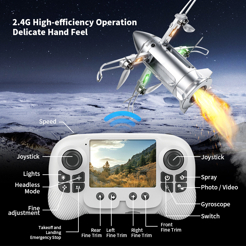 OZ X6 Rocket Drone 2.8 Inch Sc - Drone Controller Screen ulasan dan harga